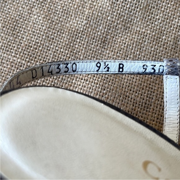 Cole Haan City Genuine, Snakeskin Heel Strap Sexy Size 9 1/2 B - Picture 8 of 13